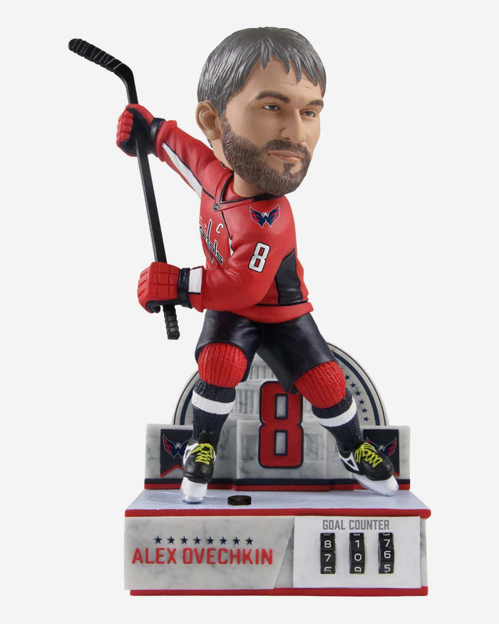 Alex Ovechkin Washington Capitals Goal Counter Bobblehead FOCO - FOCO.com