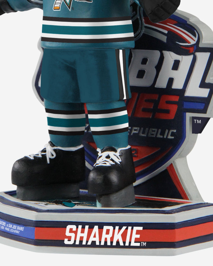 SJ Sharkie San Jose Sharks 2022 NHL Global Series Mascot Bobblehead FOCO - FOCO.com