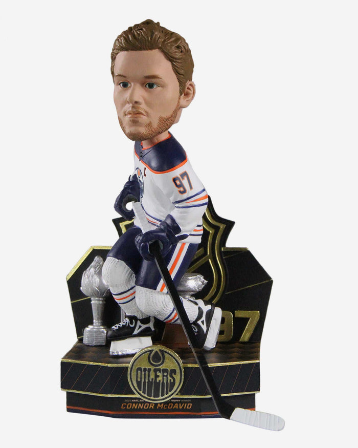 Connor McDavid Edmonton Oilers Hart Trophy Bobblehead FOCO - FOCO.com