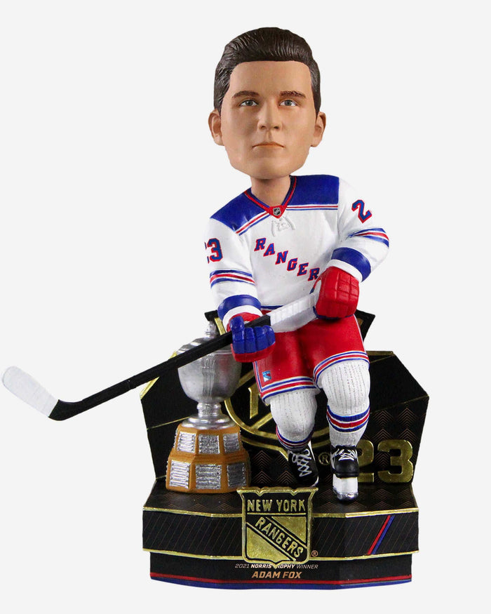 Adam Fox New York Rangers Norris Trophy Bobblehead FOCO - FOCO.com