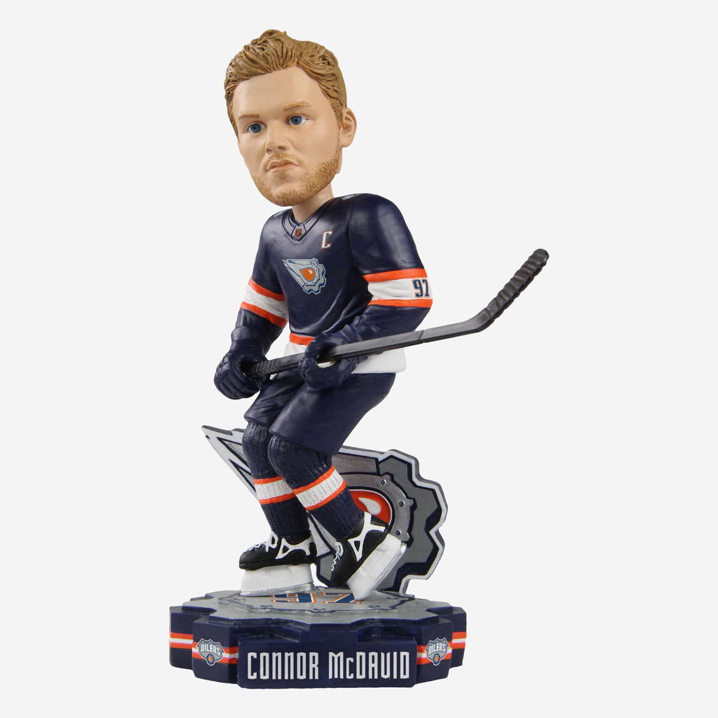 Connor McDavid Edmonton Oilers Reverse Retro Jersey Bobblehead FOCO - FOCO.com