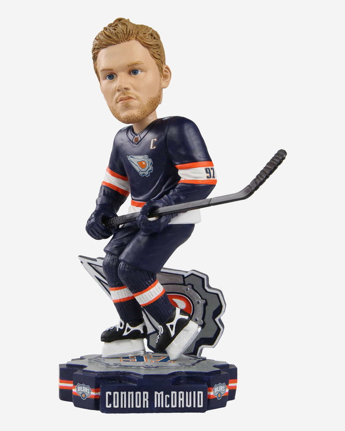 Connor McDavid Edmonton Oilers Reverse Retro Jersey Bobblehead FOCO - FOCO.com