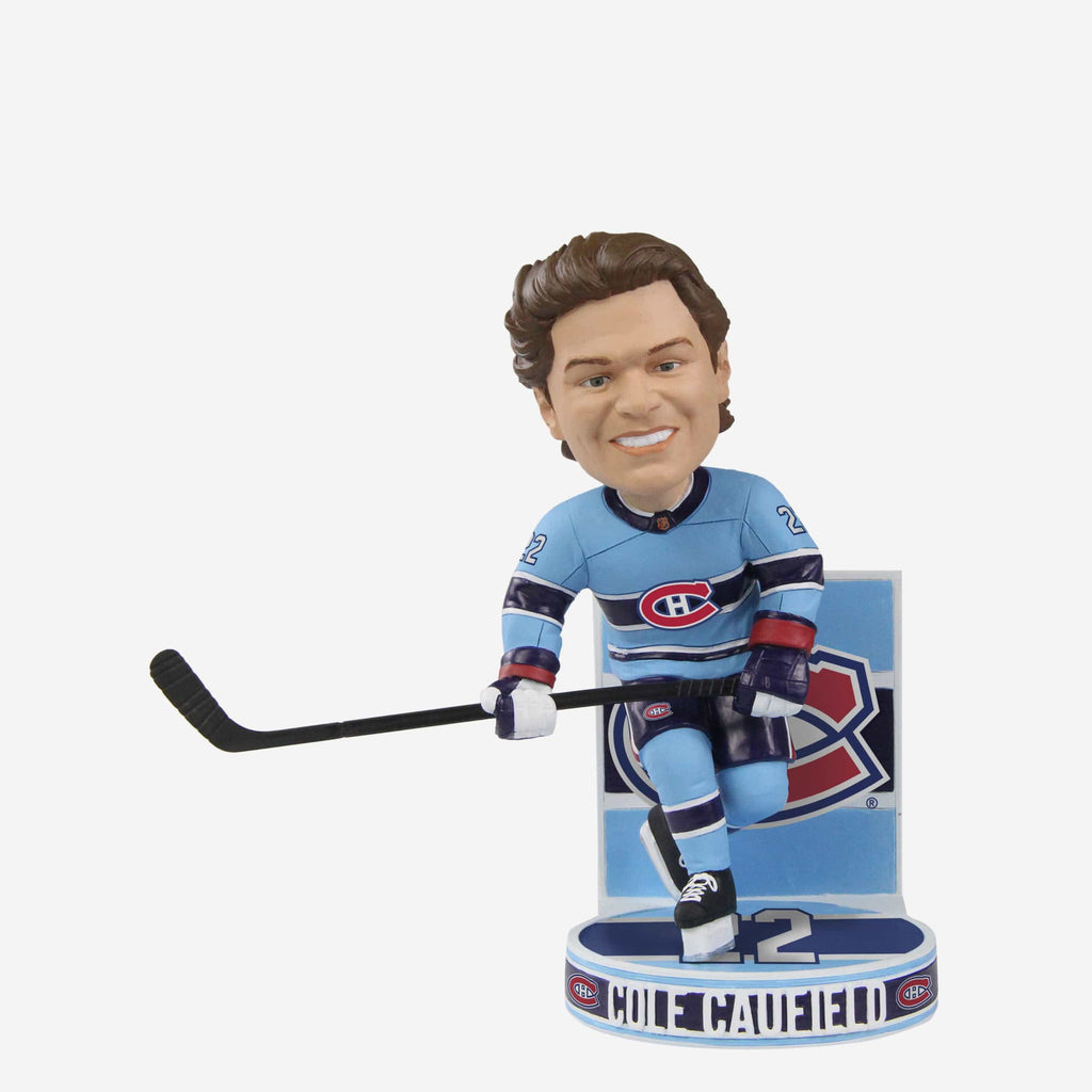 Cole Caufield Montreal Canadiens Reverse Retro Jersey Bobblehead FOCO - FOCO.com