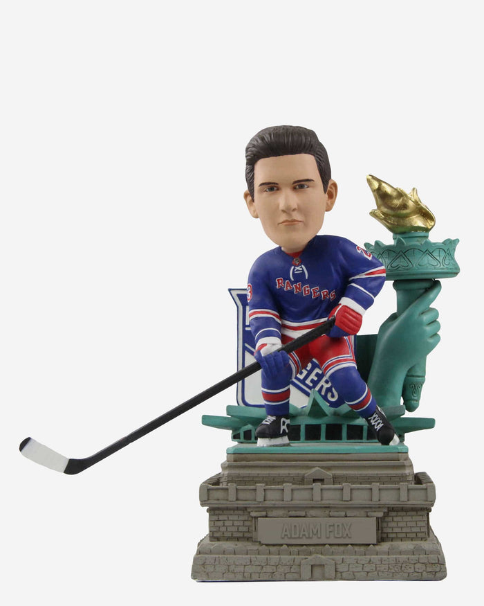 Adam Fox New York Rangers Statue Of Liberty Bobblehead FOCO - FOCO.com