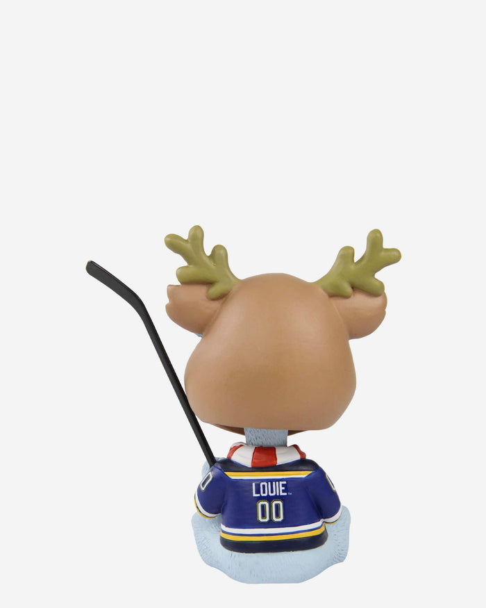 Louie St Louis Blues Christmas Mascot Bobble Bro Mini Bobblehead FOCO - FOCO.com