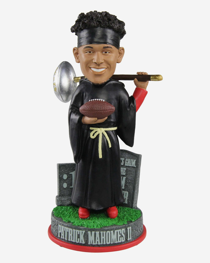 Patrick Mahomes Grim Reaper Bobblehead FOCO - FOCO.com