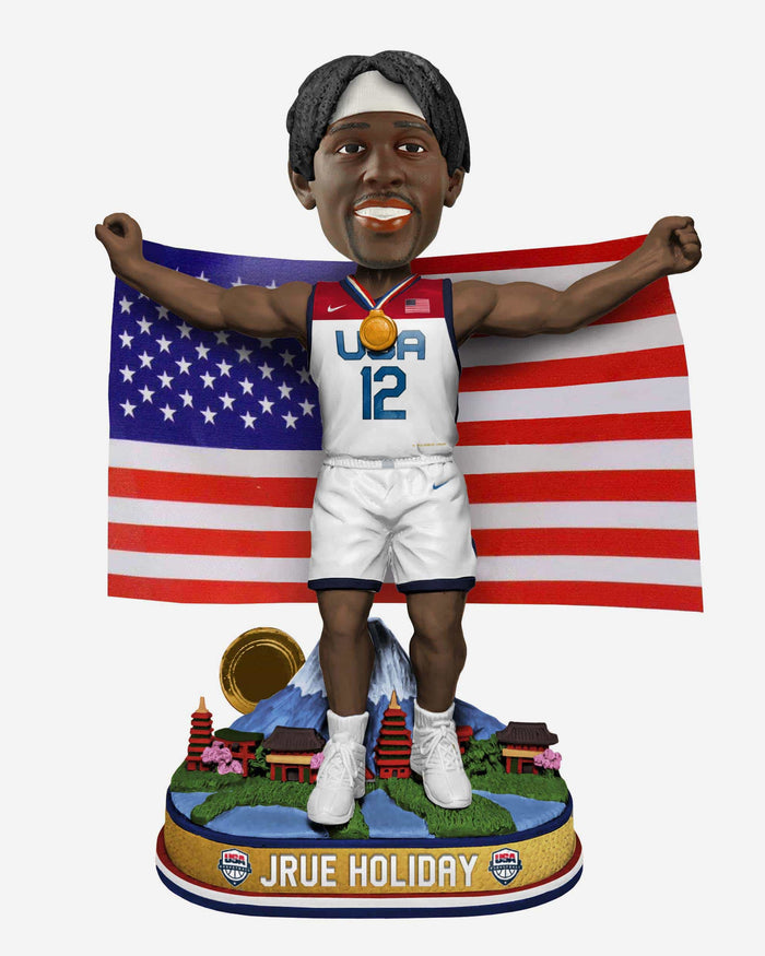 Jrue Holiday USA Basketball Mens National Team 2020 Flag Series Bobblehead FOCO - FOCO.com
