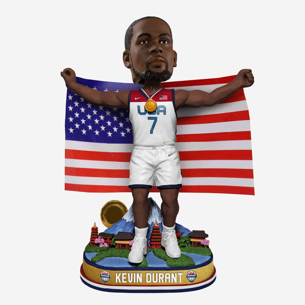 Kevin Durant USA Basketball Mens National Team 2020 Flag Series Bobblehead FOCO - FOCO.com