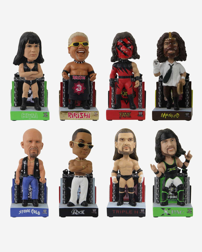 WWE Commemorative 1990s Attitude Era Mini Bobblehead Boxed Set FOCO - FOCO.com