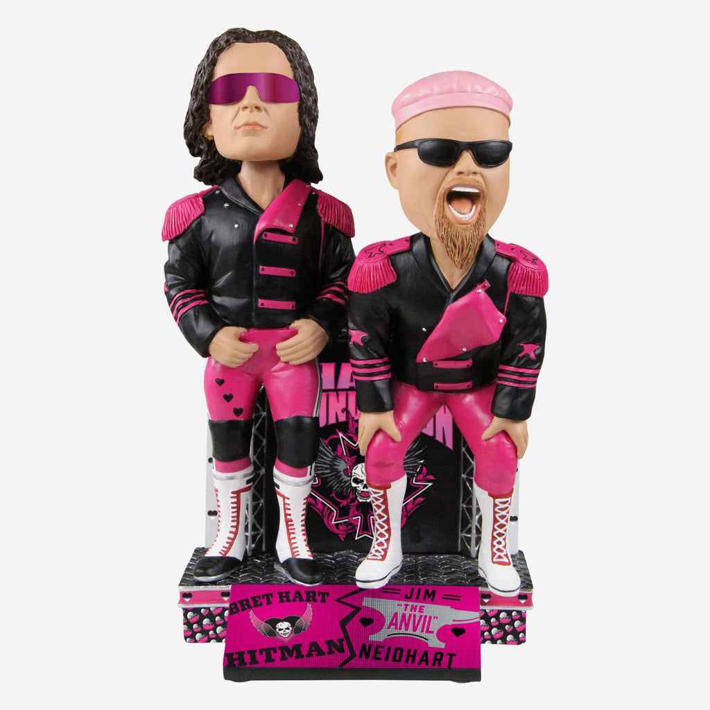 The Hart Foundation WWE Tag Team Bobblehead FOCO - FOCO.com