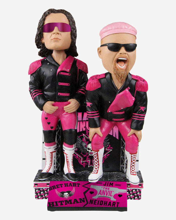 The Hart Foundation WWE Tag Team Bobblehead FOCO - FOCO.com