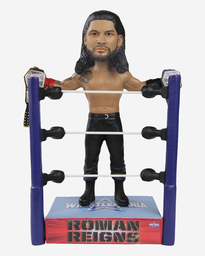 Roman Reigns WWE Wrestlemania 38 Champion Bobblehead FOCO - FOCO.com