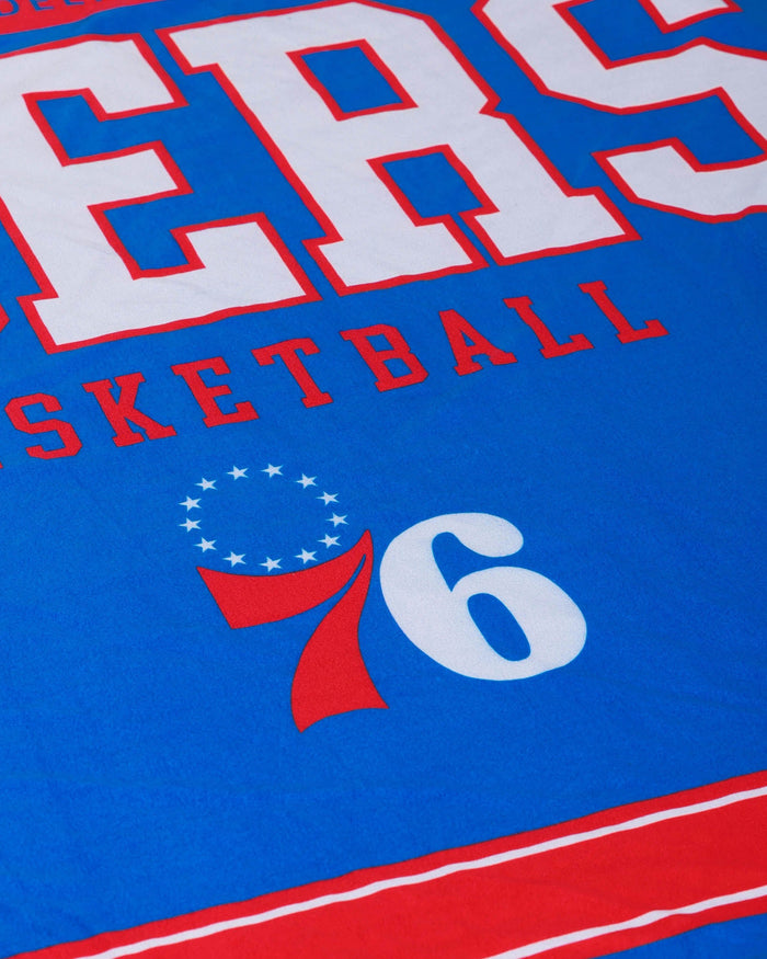 Philadelphia 76ers Team Property Sherpa Plush Throw Blanket FOCO - FOCO.com