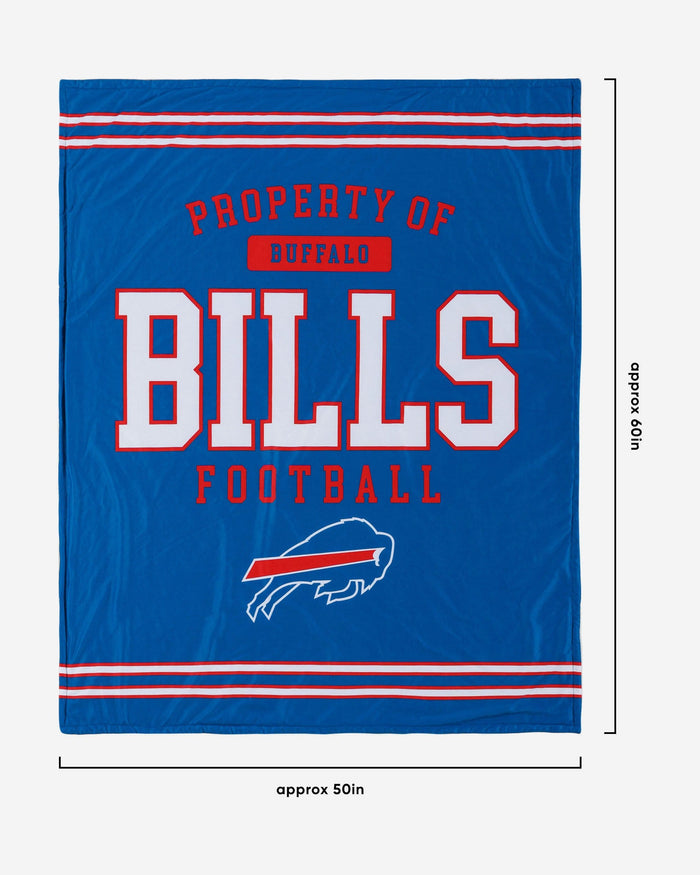 Buffalo Bills Team Property Sherpa Plush Throw Blanket FOCO - FOCO.com