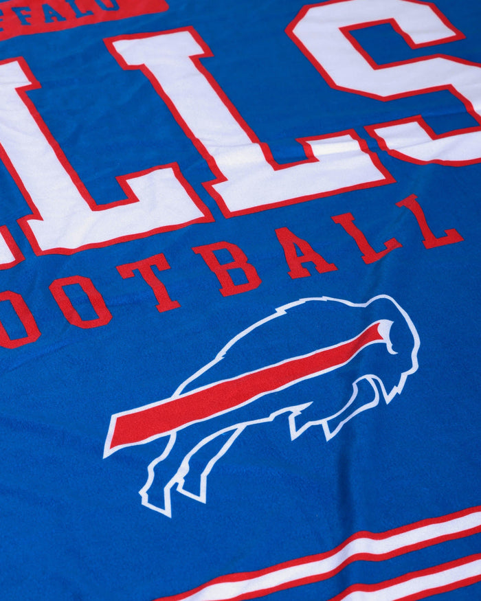 Buffalo Bills Team Property Sherpa Plush Throw Blanket FOCO - FOCO.com