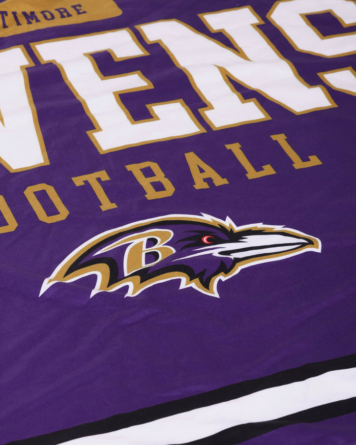 Baltimore Ravens Team Property Sherpa Plush Throw Blanket FOCO - FOCO.com