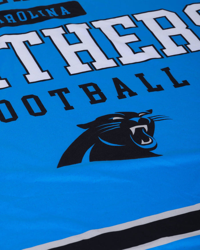 Carolina Panthers Team Property Sherpa Plush Throw Blanket FOCO - FOCO.com