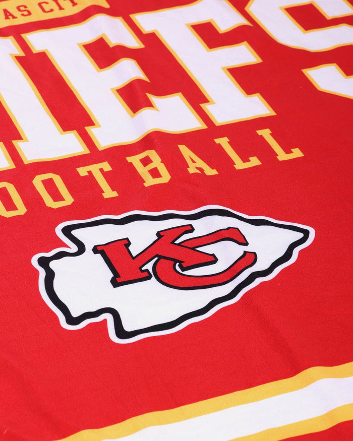 Kansas City Chiefs Team Property Sherpa Plush Throw Blanket FOCO - FOCO.com