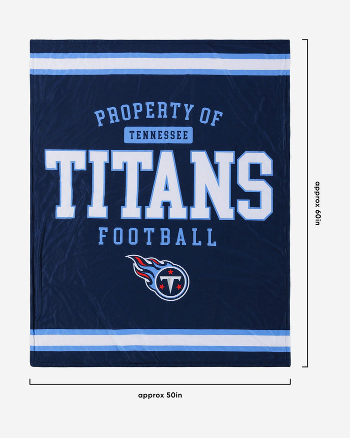 Tennessee Titans Team Property Sherpa Plush Throw Blanket FOCO - FOCO.com