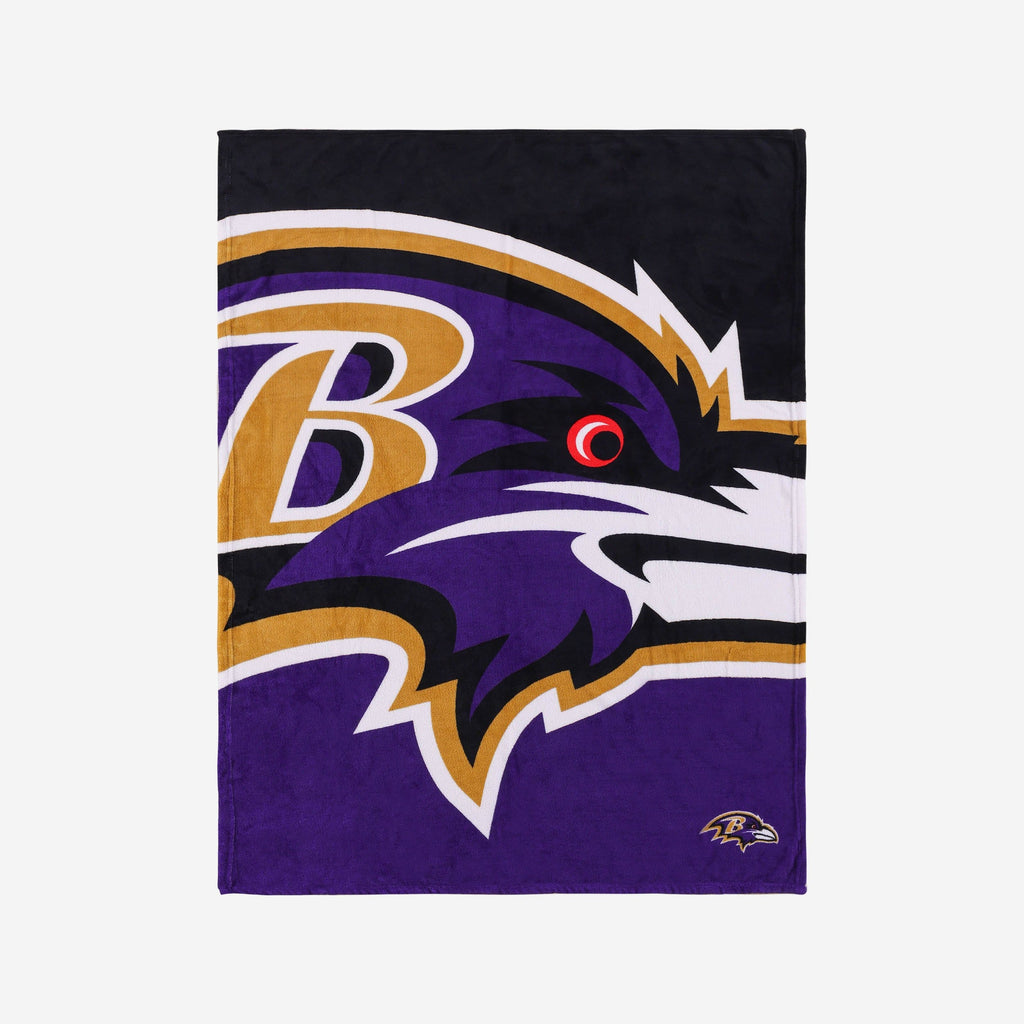 Baltimore Ravens Supreme Slumber Plush Throw Blanket FOCO - FOCO.com