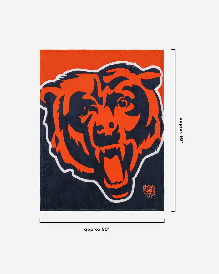 Chicago Bears Supreme Slumber Plush Throw Blanket FOCO - FOCO.com