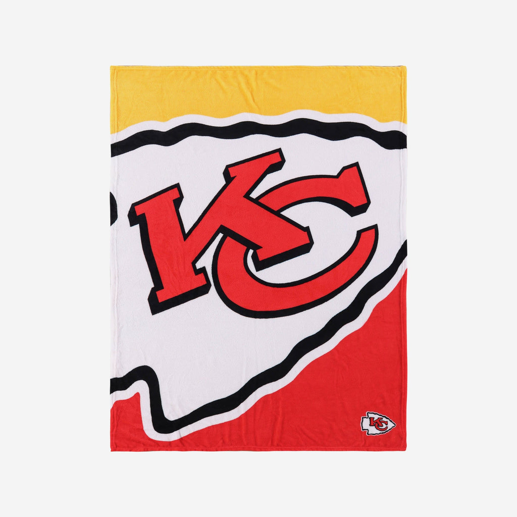 Kansas City Chiefs Supreme Slumber Plush Throw Blanket FOCO - FOCO.com