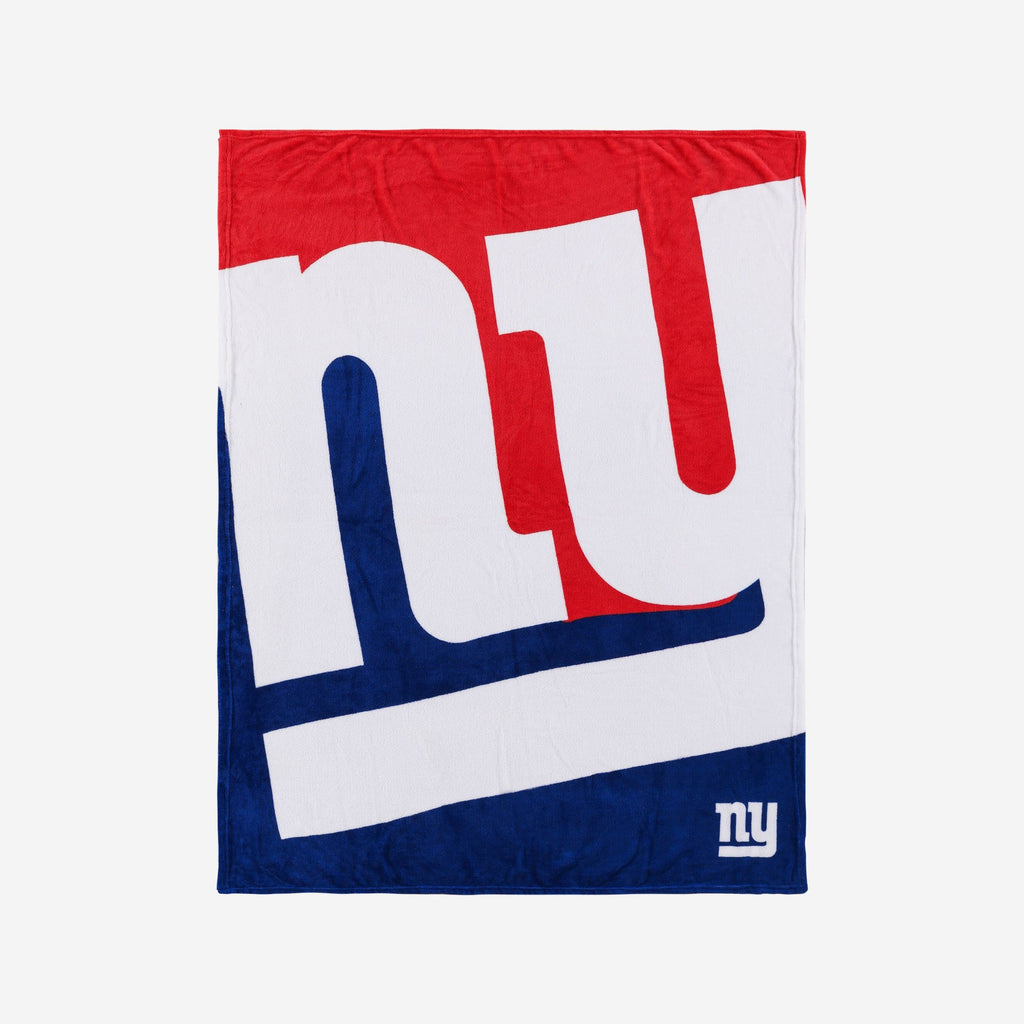 New York Giants Supreme Slumber Plush Throw Blanket FOCO - FOCO.com