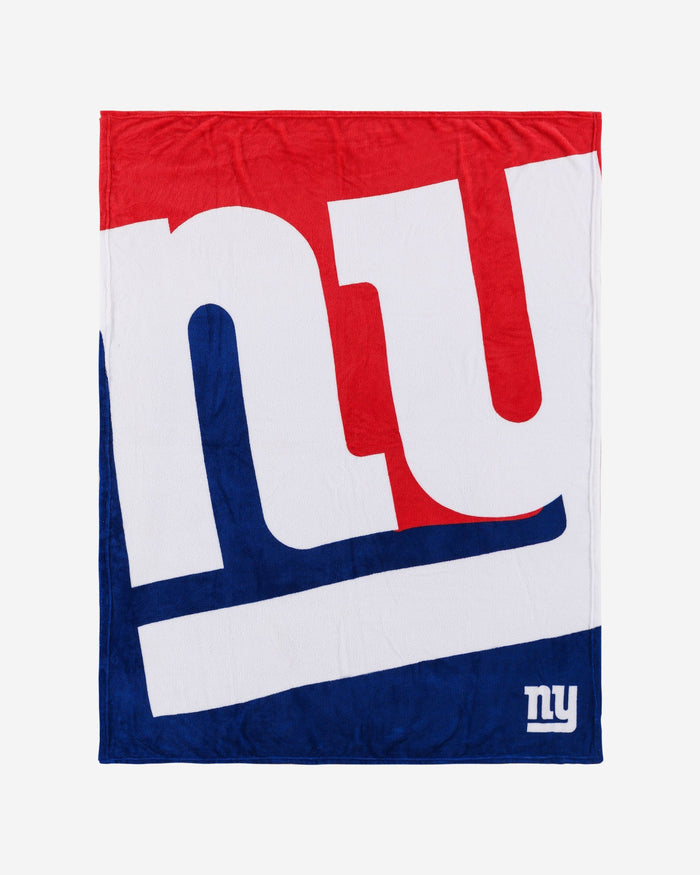 New York Giants Supreme Slumber Plush Throw Blanket FOCO - FOCO.com