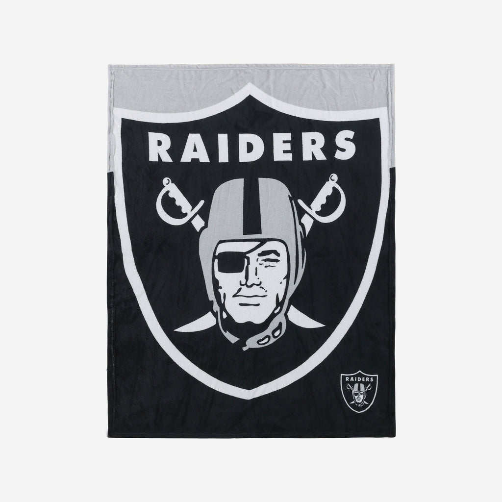 Las Vegas Raiders Supreme Slumber Plush Throw Blanket FOCO - FOCO.com