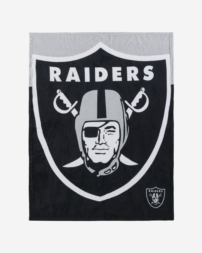 Las Vegas Raiders Supreme Slumber Plush Throw Blanket FOCO - FOCO.com