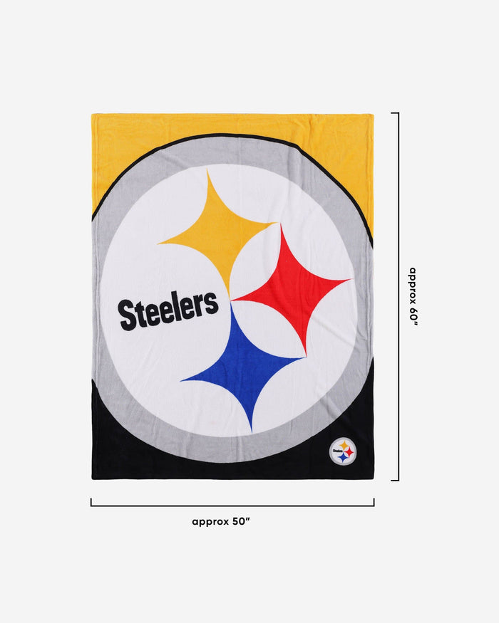 Pittsburgh Steelers Supreme Slumber Plush Throw Blanket FOCO - FOCO.com