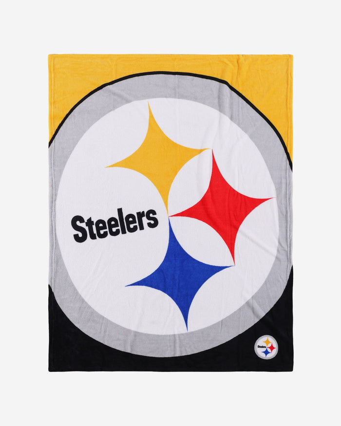 Pittsburgh Steelers Supreme Slumber Plush Throw Blanket FOCO - FOCO.com