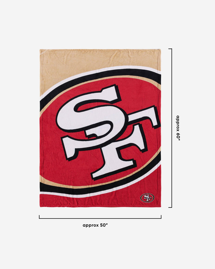 San Francisco 49ers Supreme Slumber Plush Throw Blanket FOCO - FOCO.com