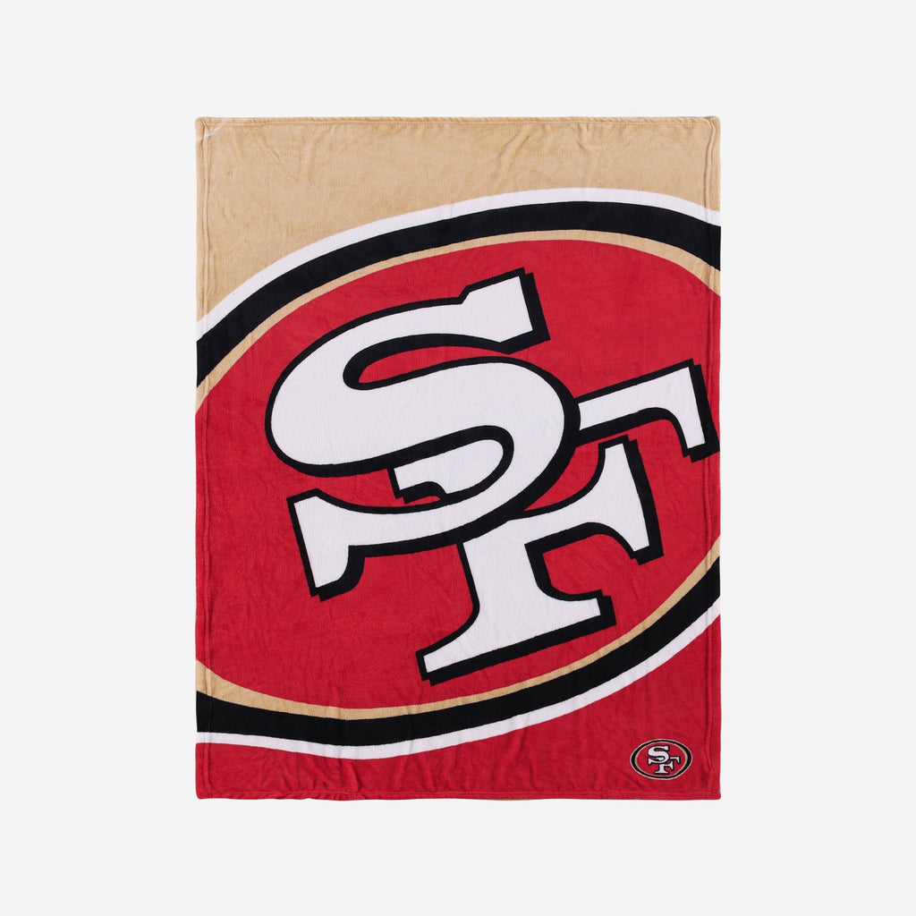 San Francisco 49ers Supreme Slumber Plush Throw Blanket FOCO - FOCO.com