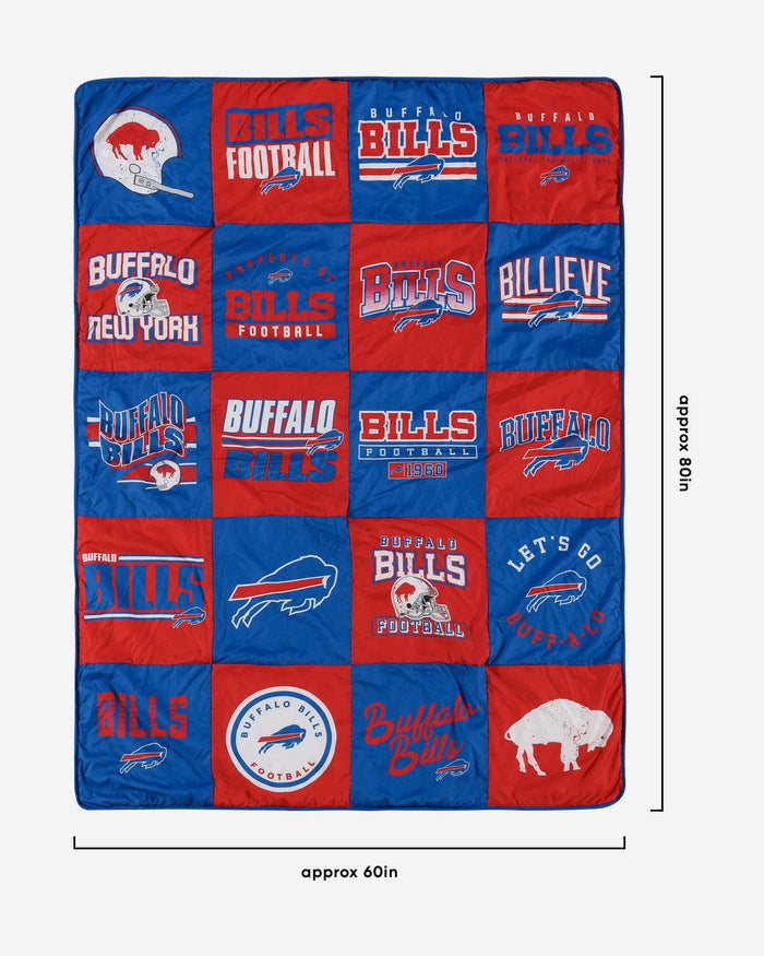 Buffalo Bills Team Pride Patches Quilt FOCO - FOCO.com