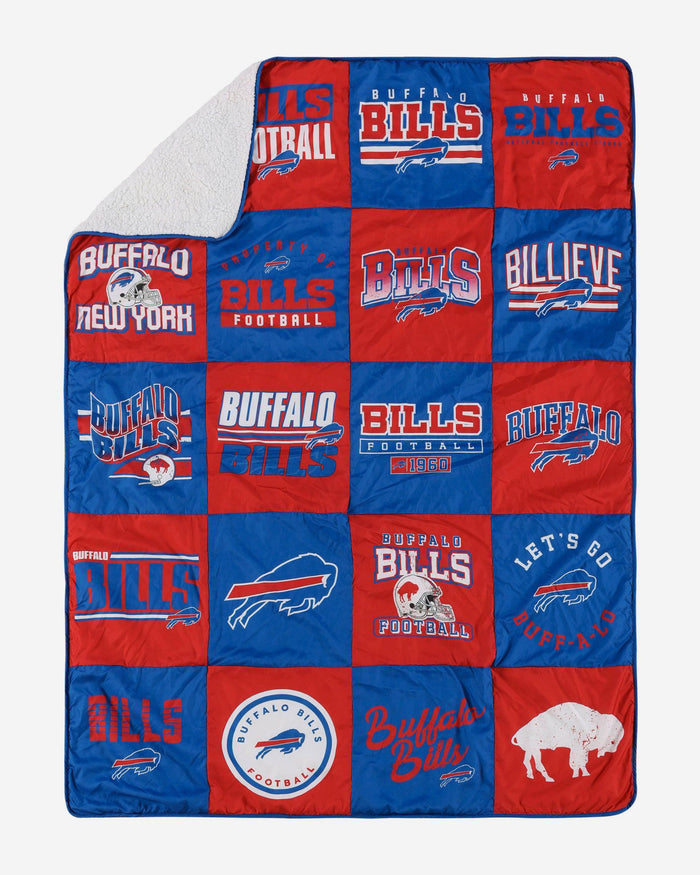 Buffalo Bills Team Pride Patches Quilt FOCO - FOCO.com