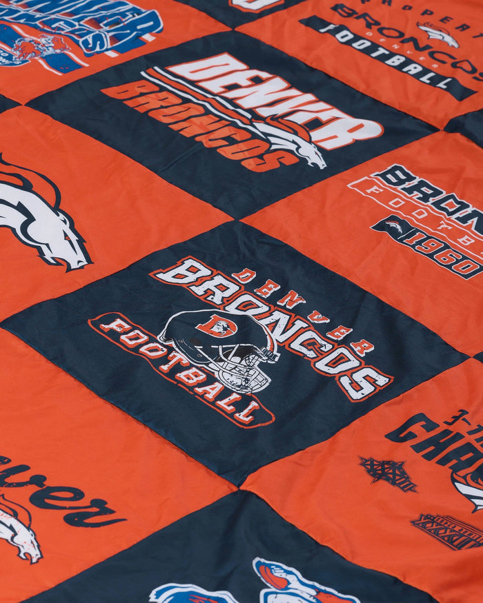 Denver Broncos Team Pride Patches Quilt FOCO - FOCO.com