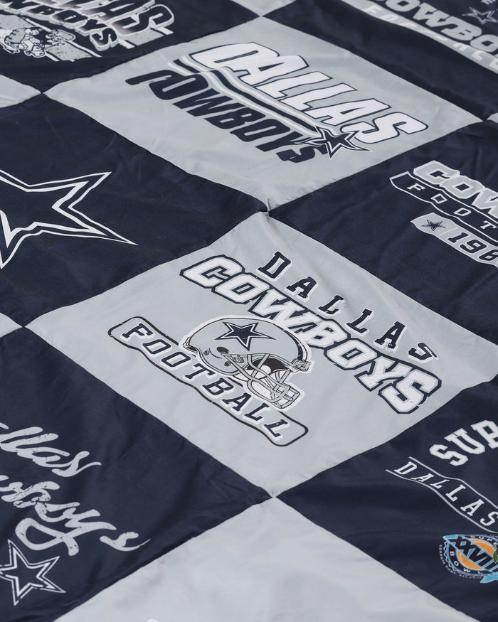 Dallas Cowboys Team Pride Patches Quilt FOCO - FOCO.com