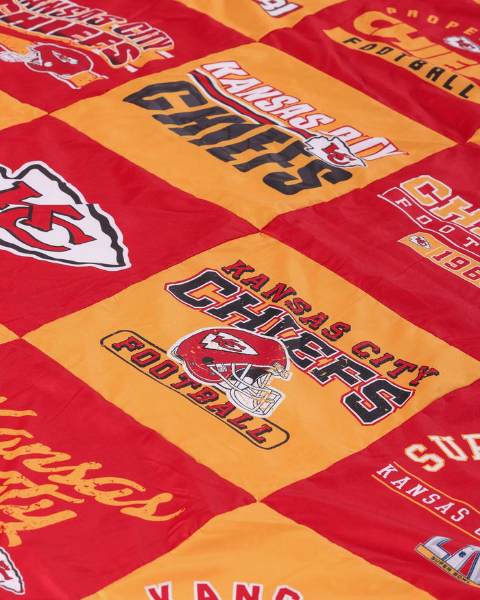 Kansas City Chiefs Team Pride Patches Quilt FOCO - FOCO.com