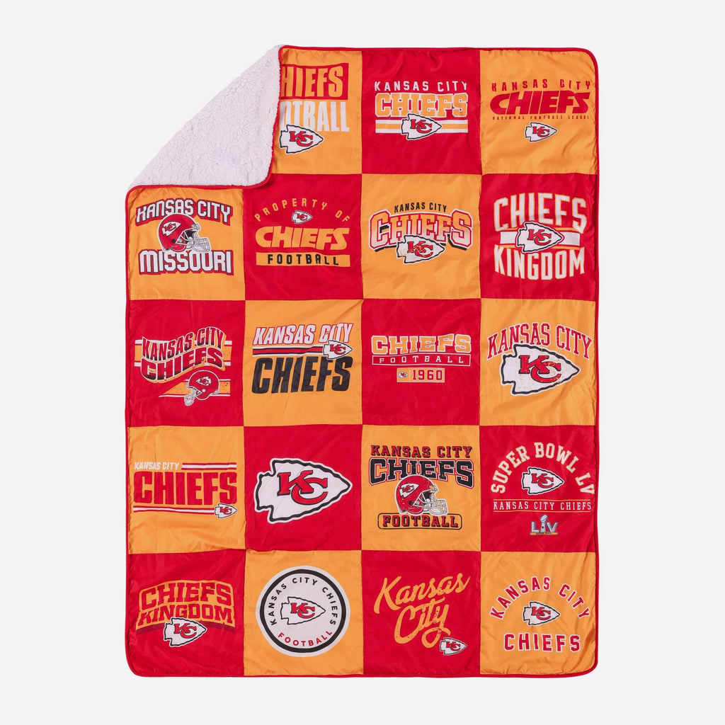 Kansas City Chiefs Team Pride Patches Quilt FOCO - FOCO.com