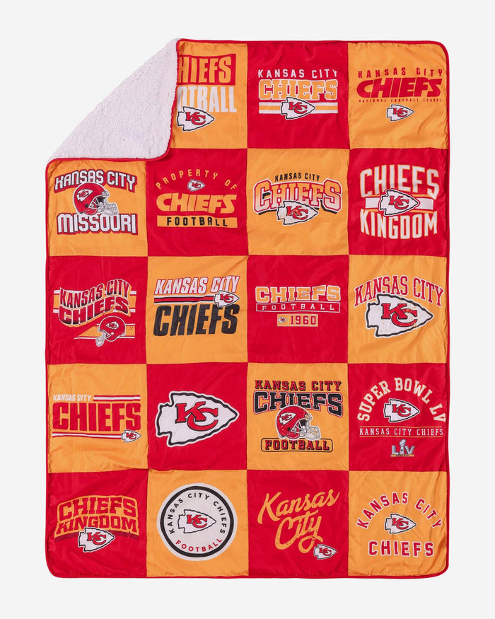 Kansas City Chiefs Team Pride Patches Quilt FOCO - FOCO.com