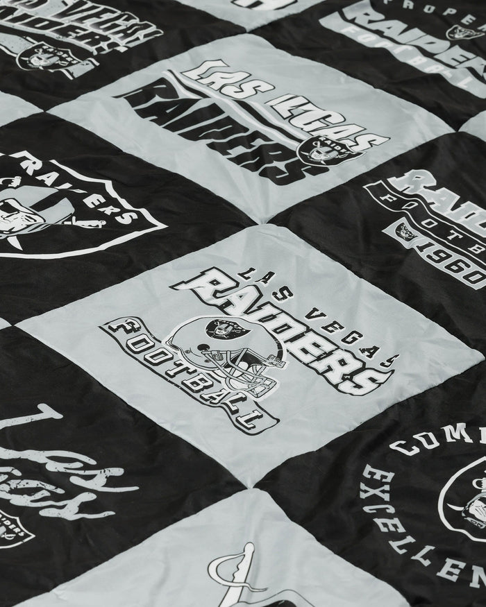 Las Vegas Raiders Team Pride Patches Quilt FOCO - FOCO.com