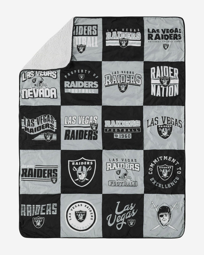 Las Vegas Raiders Team Pride Patches Quilt FOCO - FOCO.com