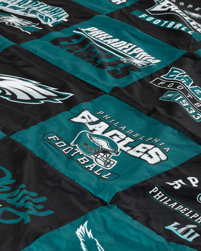 Philadelphia Eagles Team Pride Patches Quilt FOCO - FOCO.com