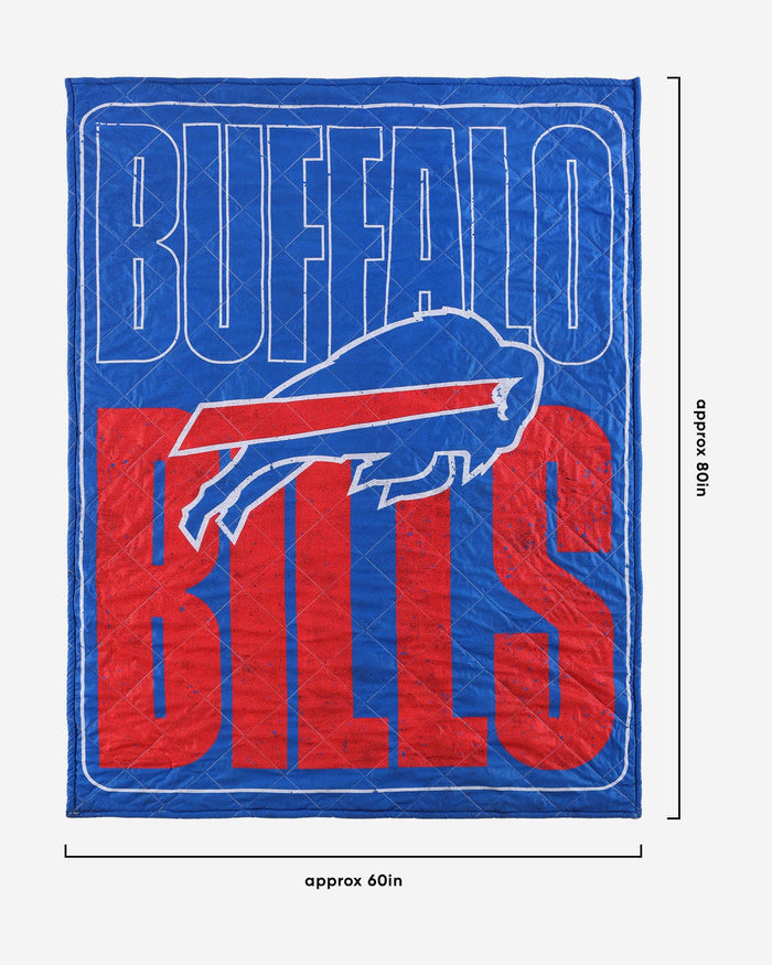 Buffalo Bills Big Game Sherpa Lined Throw Blanket FOCO - FOCO.com