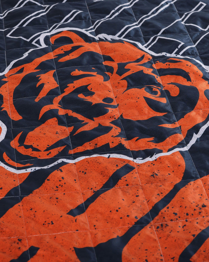 Chicago Bears Big Game Sherpa Lined Throw Blanket FOCO - FOCO.com