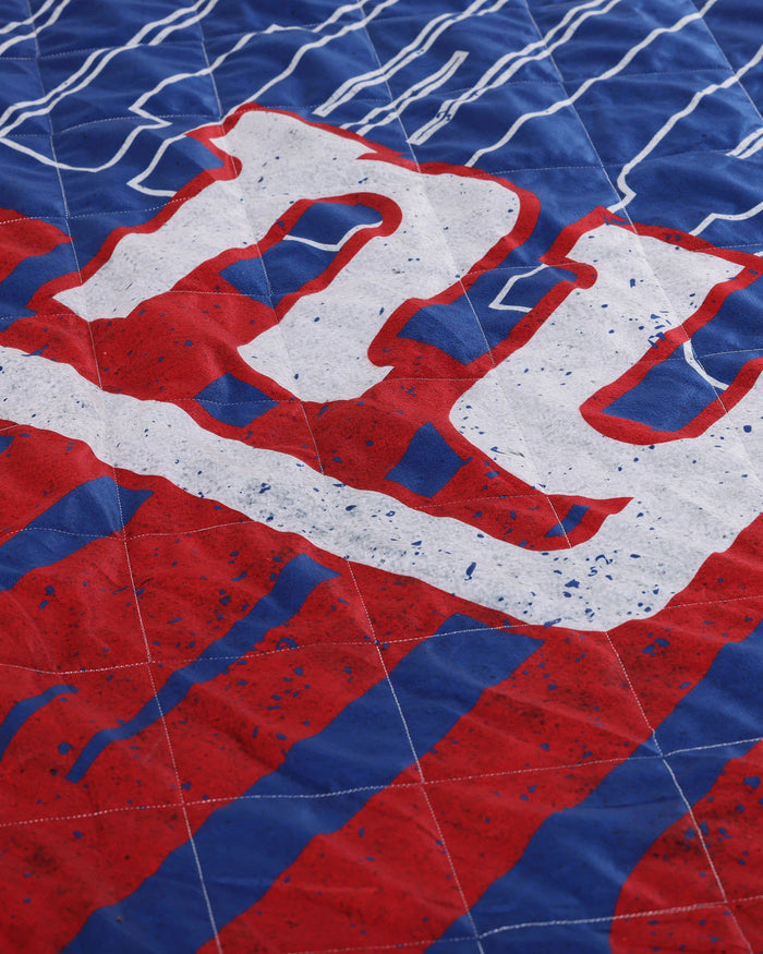 New York Giants Big Game Sherpa Lined Throw Blanket FOCO - FOCO.com