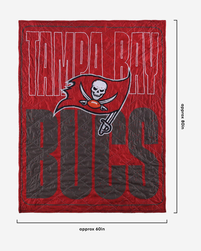 Tampa Bay Buccaneers Big Game Sherpa Lined Throw Blanket FOCO - FOCO.com