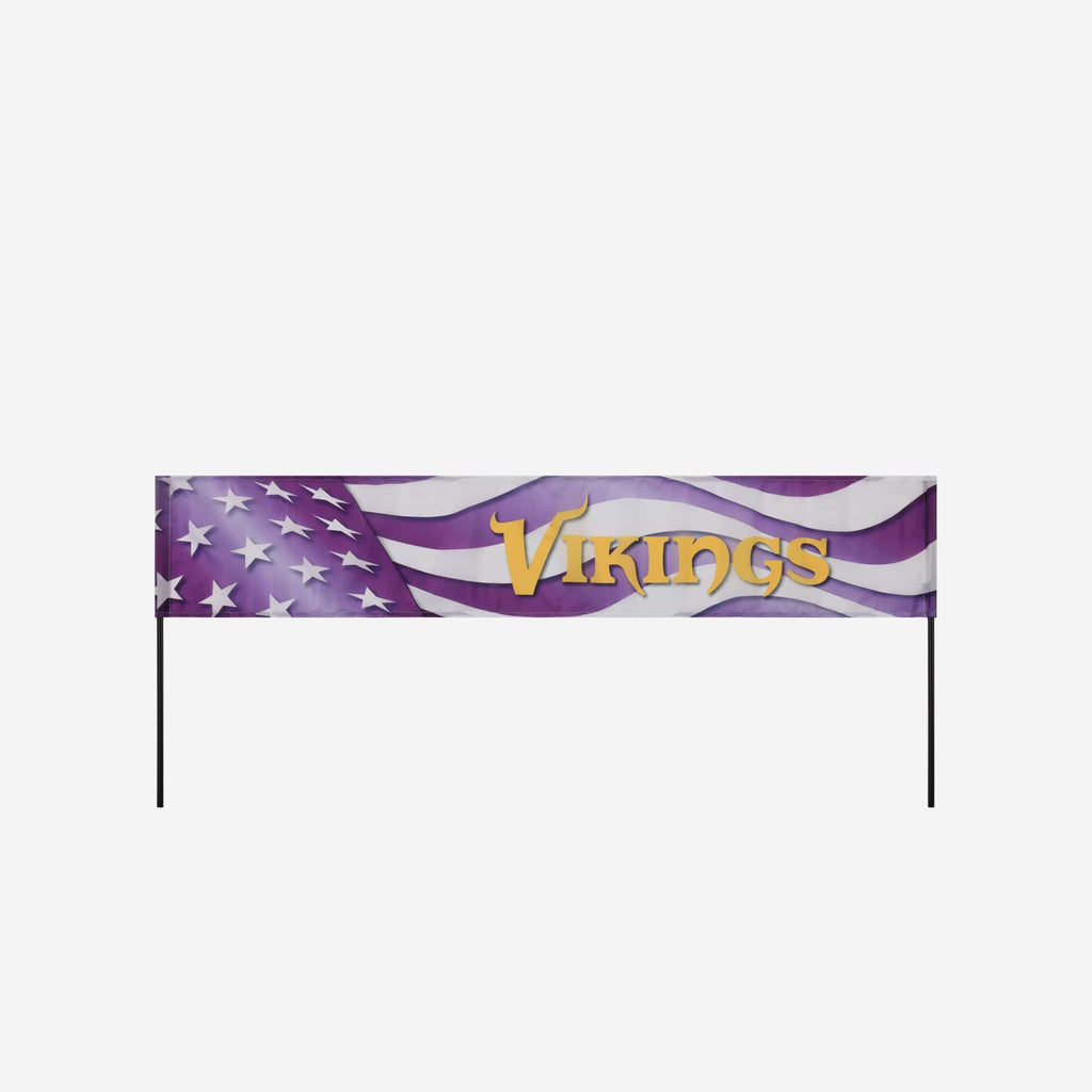 Minnesota Vikings Long Lawn Banner FOCO - FOCO.com