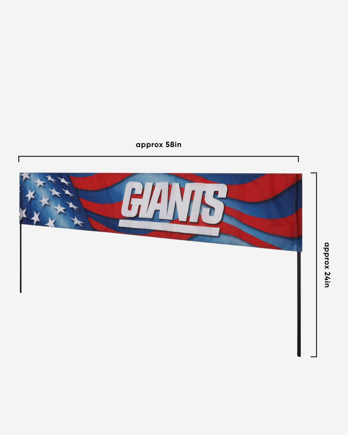 New York Giants Long Lawn Banner FOCO - FOCO.com